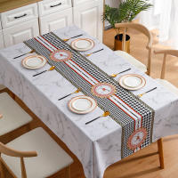 Mantel de estilo ligero moderno, impermeable, para comedor, cubierta Rectangular para mesa de té, estera de Picnic, decoración del hogar - details 4