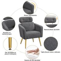 Butaca de Salón con Reposacabezas Ajustable 3 Posiciones Diseño Ergonómico Soporte Lumbar - details 14