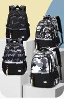 Mochilas escolares para niños y adolescentes, mochila de viaje al aire libre para estudiantes de secundaria, grande para c - details 2