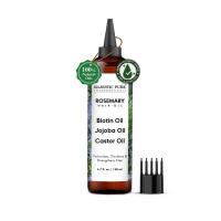 Mestic 100% Pure Rosemary Biotin para el cuidado del cabello, fórmula fortalecedora, nutritiva y voluminizadora con jojoba y aceite de ricino - No - details 0