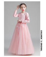 Vestido de tul esponjoso estilo princesa otoñal para niñas, ideal para presentaciones. - details 11