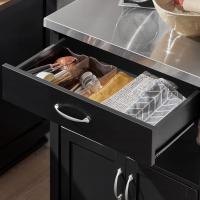 Carrito de Cocina móvil Carrito de Servir Estantería de Cocina Blanco 60 x 45 x 92 cm ES - details 14