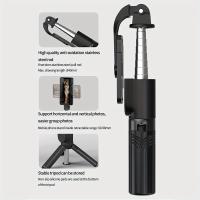 1pc Soporte Extensible de Acero Inoxidable para Teléfono Mini con Control Remoto Inalámbrico, Portátil y Conveniente para Transmisiones en Vivo y Fotografía - details 5