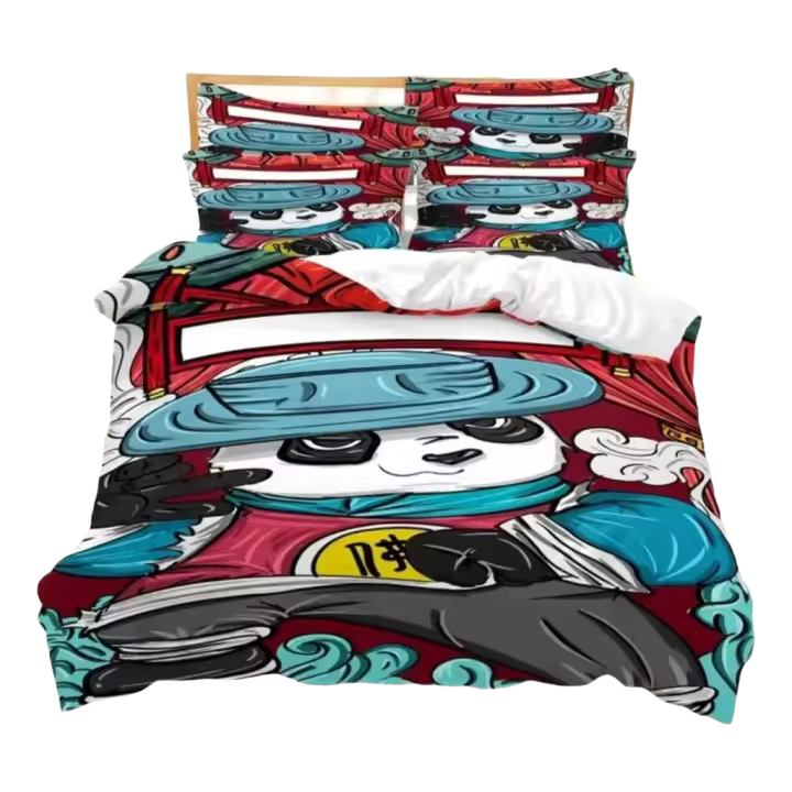 Juego de Ropa de Cama de Dibujos Animados 3D Cubierta de Edredón Diseño de Moda para Cama de Rey - 1