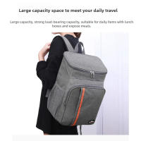 Mochila térmica impermeable, bolsa térmica gruesa de 20L, grande, aislada, de grado alimenticio, PEVA, escuela familiar, Picnic, refrigerador, bolsa de almuerzo - details 5
