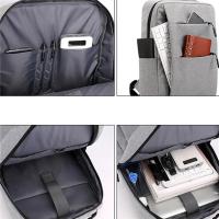 Mochila impermeable multifuncional para hombre, bolsa para ordenador portátil de negocios, con carga USB, de nailon, informal, 2 unidades - details 10