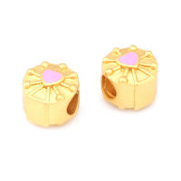 Pulseras de Brass Dorado Mate 4PCS Grande Agujero Abalorios para Hacer Joyas DIY - details 129