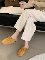 Nuevos Zapatillas de Plataforma para Mujer Primavera-Verano 2025 Versátiles Cordones de Media Pantorrilla en Piel Arrugada - details 15