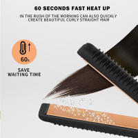2 In 1 Hair Straightener & Curler Small Flat Iron Ceramic Hair Crimper Corrugation Short Hair Straightening Curling Styling Tool - details 5