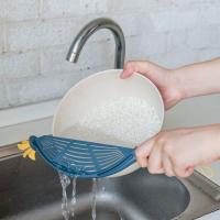 Escurridor de arroz de cocina con mango, herramientas de colador, lavado multifuncional, tamiz de agitación, resistente al desgaste, lavadora de arroz, cocina - details 5