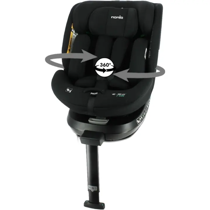 Giratoria de 360 grados °   (40-150 cm) - Silla de auto para niños de 0 a 36 kg - Fijaciones Isofix - desde el nacimiento hasta los 12 años - 1