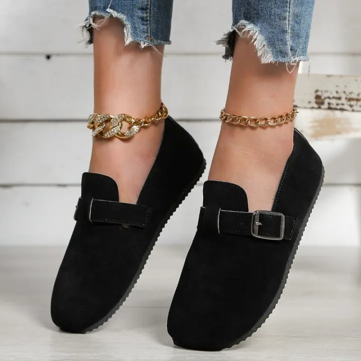 Zapatos planos informales y cómodos con cordones sin zapatos para mujer. - 1
