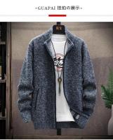 Cardigánes de Punto para Hombres en Invierno Cuellos Elevados, Gruesos, Moda Casual - details 2