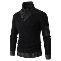 Camiseta de manga larga para hombre, jersey de punto ajustado informal, nuevo - details 2