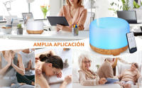 Difusor de Aroma Ultrasónico, Humidificador de 450ml, Lámpara LED Colorida con Función de Control Remoto para Yoga, salón y SPA - details 8