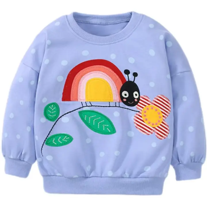 Camiseta de manga larga para niñas pequeñas, vestidos de princesa, estampados de animales en púrpura - 1