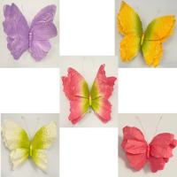 NUEVAS flores artificiales de papel con forma de mariposa, flores artificiales, fondo colorido, mariposa falsa, pared con cabeza de flor de gran escala de 30cm - details 21