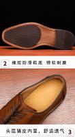 Cuero genuino de primera capa de cuero de vaca hecho a mano zapatos de cuero para hombres zapatos para hombres. - details 3