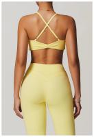 Sujetador de Yoga para Mujer de Nylon Sexy Cruz Transpirable para Gimnasio Top de Primavera/Verano - details 8