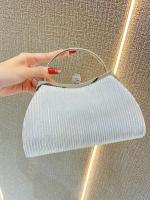 Nueva moda europea y americana retro completa diamante arco cadena pequeña bolsa cuadrada cena bolso de imitación de diamantes bolsa de mensajero - details 8