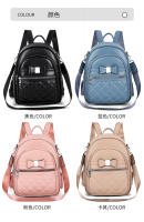 Mochila pequeña de cuero negro para niñas, bolso de hombro pequeño rosa para teléfono móvil, mini mochila informal - details 3