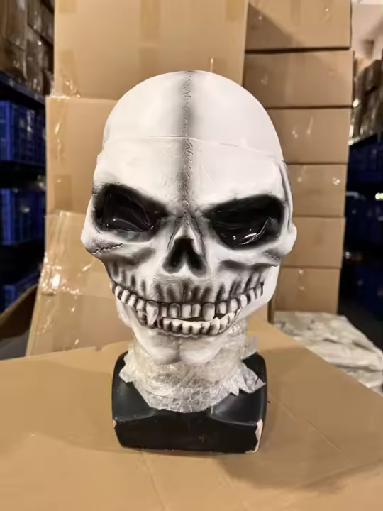 Máscara de casco de calavera de Halloween, cubierta de casco de cabeza completa, máscara de calavera completa - 1