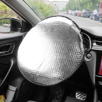 Cubierta de parasol para volante, protector solar Anti-UV fácil de instalar, suministros para coche, uso conveniente para ahorrar espacio - details 7