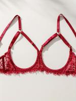 Conjunto de lencería erótica de encaje floral, sujetador de busto abierto y tanga de entrepierna abierta, ropa sexy para mujer - details 30