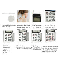 Terapia TENS EMS para aliviar el dolor en el hogar, almohadilla de electrodos, estimulador muscular de pulso, acupuntura, alivio del dolor de cuello y espalda, unidad Personal Tens - details 6