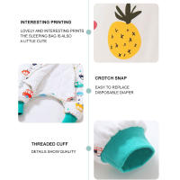 Saco de dormir de dibujos animados para bebés, saco de dormir grueso de dos patas con Mangas desmontables para niños y niñas, para Otoño e Invierno - details 13