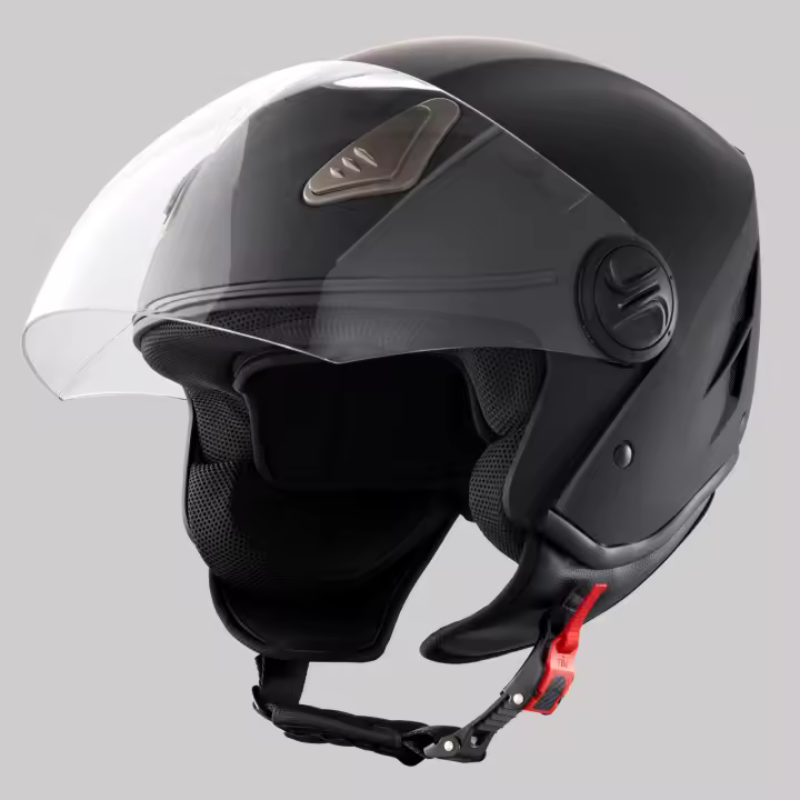 SucceBuy Casco de Moto Face, Comunicación Bluetooth, Motocross - 1