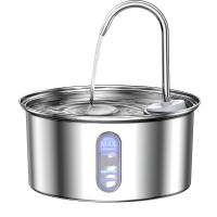 Fuente de agua para gatos de acero inoxidable, fuente para beber para gatos de 3,2 L, fuente de agua para mascotas para gatos de interior, dispensador de agua sin BPA con 2 modos de flujo, fuente con pico para gatos y perros - details 0