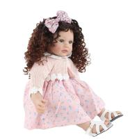 Muñeca Reborn realista de silicona suave para niños pequeños, juguete encantador, casa de juegos, regalo de cumpleaños para niñas, 60 CM, 24 pulgadas - details 4