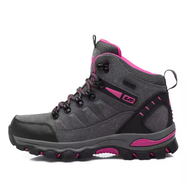 Botas de senderismo de alta calidad para mujer, zapatos de escalada al aire libre, antideslizantes, deportivas, informales, de Trekking, impermeables, de ante - 1