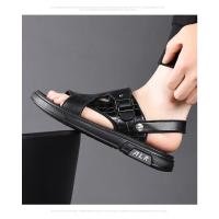 Sandalias de Verano para Hombres Suelas Gruesas, Estilo Casual, Zapatillas de Playa de Cuero Antideslizante, Doble Propósito - details 10