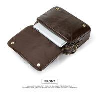 CONTACT'S-bolso bandolera de cuero de vaca para hombre, bandolera grande, informal - details 11
