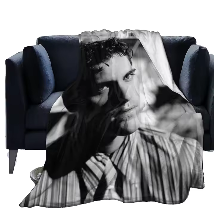 Manta de Frontera Ultra Suave de Joaquin Phoenix Impresión 3D Peluche de Lana Tamaño Grande Mediano y Pequeño para Decoración de Dormitorio Sala de Estar Viaje y Camping - 1