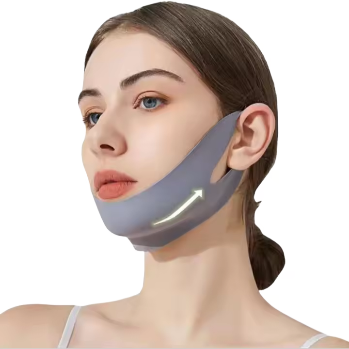 1 Uds. Mascarilla de belleza para esculpir la cara para dormir rápido estiramiento de la cara en V vende moldeador Facial físico antiarrugas no eléctrico - 1
