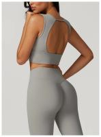 Ropa interior deportiva con espalda cepillada para mujer, sujetador de Yoga antigolpes, camisetas sin mangas transpirables de secado rápido para correr, entrenamiento, ocio y Fitness - details 13