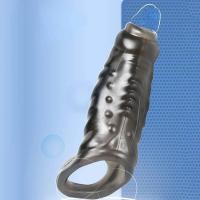Empaque privado SEXY Extensor de manga Anillo para hombre Agrandador Entrenador Retraso de la eyaculación Juguetes sexuales para hombres Artículos íntimos - details 0
