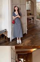 Vestido de Encaje de Alta Gama con Mangas Cortas Estilo Hepburn para Mujeres - details 14