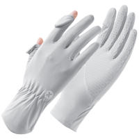 Guantes de Protección Solar para Conducir Sedoso de Seda Antideslizante Pantalla Táctil - details 7