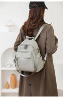 Mochila pequeña de moda para mujer, Mochila De Cuero Negro marrón simple, mini mochila de viaje informal para teléfono, regalos para niñas - details 14