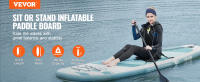VEVOR-Tabla de Paddle surf inflable, accesorios de tabla, bomba, paleta, aleta, mochila - details 1