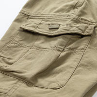Pantalones Cargo de Moda para Hombres CHAIFENKO Color Sólido, Múltiples Bolsillos, Fuerza Elástica, Movimiento - details 13