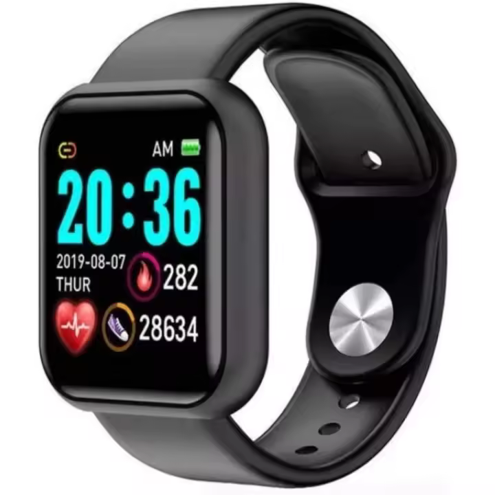Lembrete-monitor Inteligente Y68, dispositivo de monitoreo saúde, análido, para iOS y Android PRETO - 1