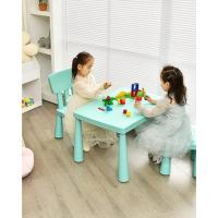 Conjunto de Mesa y Silla para Niños de Madera Natural 4 en 1 para Lectura, Artesanías, Snacks, Juego Ensamblaje Completo, 300-400mm - details 6