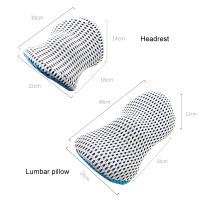 Cojín de Almohada de Espalda para Asiento de Coche Lujo de Cotton Memory Breathable NUBECOM Cojín de Soporte para Cuello/Cintura para Cama Sofá Oficina Sleep Goods - details 1