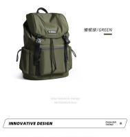 Mochila japonesa con solapa para hombre, escote con cordones a la moda para ordenador portátil de 15,6 pulgadas, senderismo, escuela - details 3