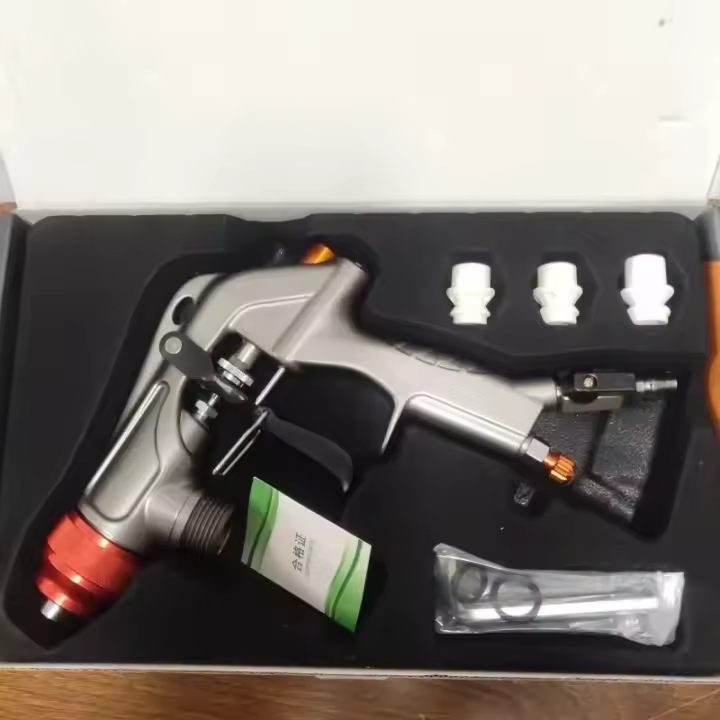 Pistola pulverizadora de pintura de piedra real con atomización de alta presión baja y color ajustable. - 1